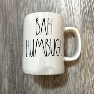 RAE DUNN Artisan BAH HUMBUG! coffee beverage mug cup drinkware. New condition